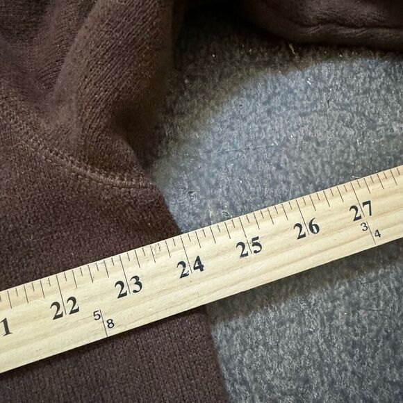 Eddie Bauer Men’s Brown 1/4 Zip Up Pullover Sweater Size XL Tall 100% Polyester - Picture 4 of 9